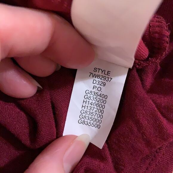 Lucky Brand red velvet top - Picture 8 of 8